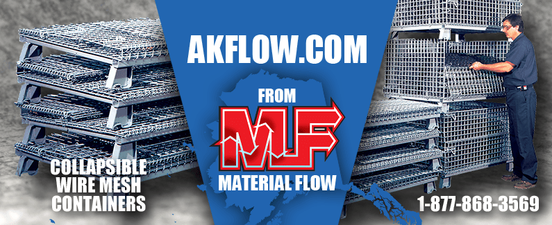 Collapsible wire mesh containers from AK Flow